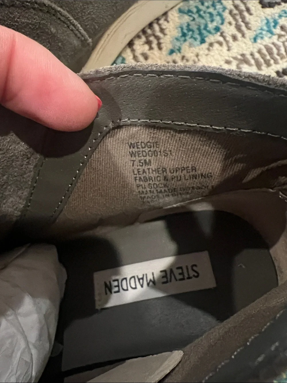 Steve Madden Gray Suede Slip-On Platform Sneakers